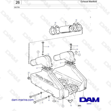 Volvo Penta AQ175 -...