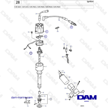 Volvo Penta 5.8L FI - Ignition