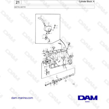 Volvo Penta AQ171 - Bloque...