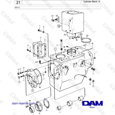 Volvo Penta MD11 - Cylinder block