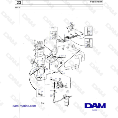 Volvo Penta MD17 - Fuel system
