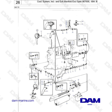 Volvo Penta MD17 - Cool. System & Exhaust Manifold