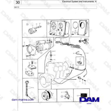 Volvo Penta MD17 - Electrical system & instruments