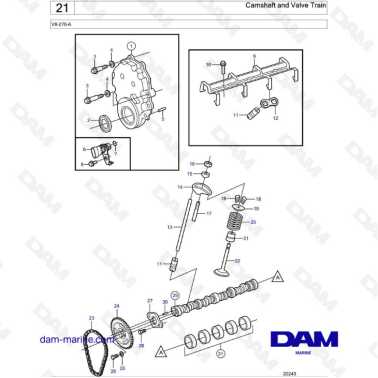 Volvo Penta V8-270 - Árbol...