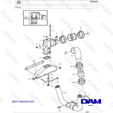 Volvo Penta V8-270 - Exhaust