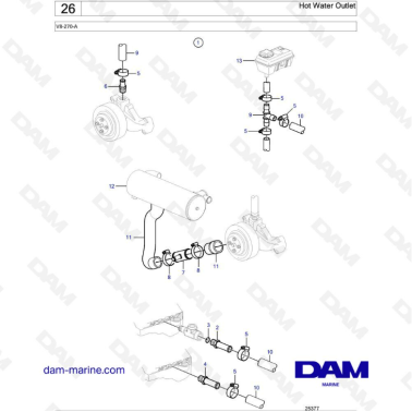 Volvo Penta V8-270 - Salida...