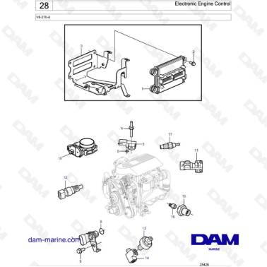 Volvo Penta V8-270 - Electronic engine control