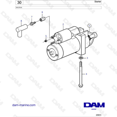 Volvo Penta V8-270 - Starter