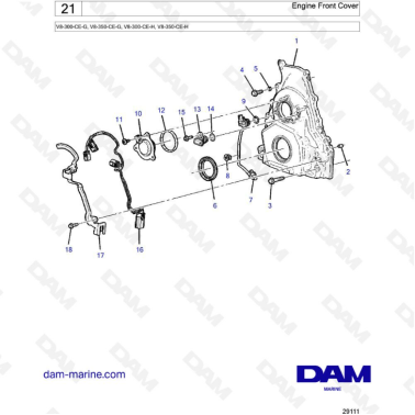 Volvo Penta V8-300 - Tapa...