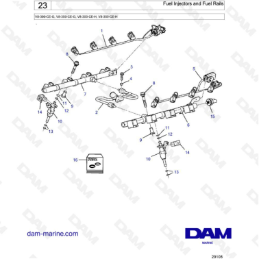 Volvo Penta V8-300 -...