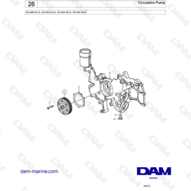 Volvo Penta V8-300 - Bomba...