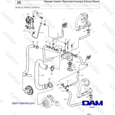 Volvo Penta V8-225 -...