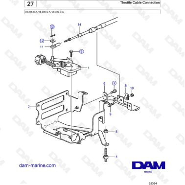 Volvo Penta V8-225 -...