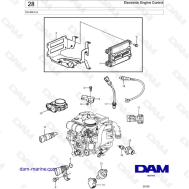 Volvo Penta V8-225 - Electronic Engine control
