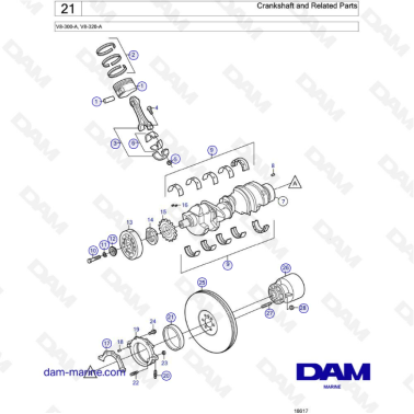 Volvo Penta V8-320 -...