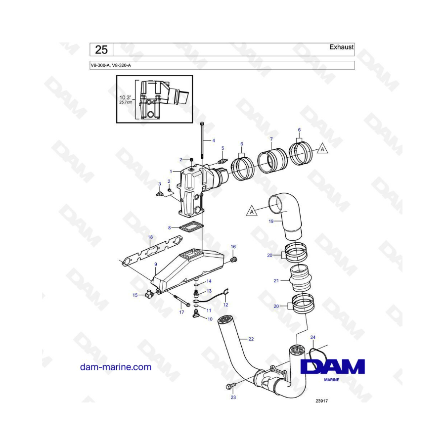 Volvo Penta V8-320 - Exhaust