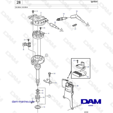 Volvo Penta V8-320 - Encendido