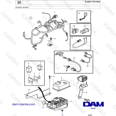 Volvo Penta V8-320 - Engine...