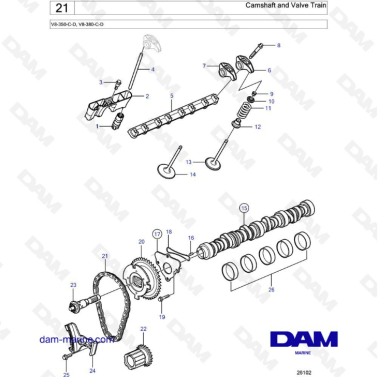 Volvo Penta V8-350 - Árbol...