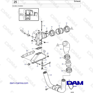 Volvo Penta V6-200 - Exhaust