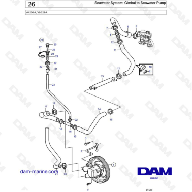 Volvo Penta V6-200 -...