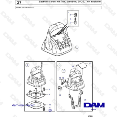 Volvo Penta V6-240 y...