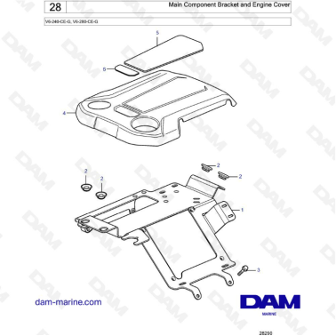 Volvo Penta V6-240 y V6-280...