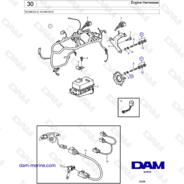 Volvo Penta V6-240 y V6-280...