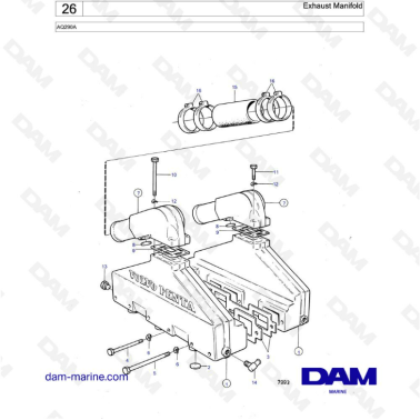 Volvo Penta AQ290A -...