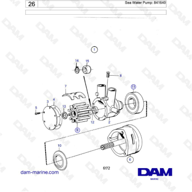Volvo Penta AQ290A - Bomba...
