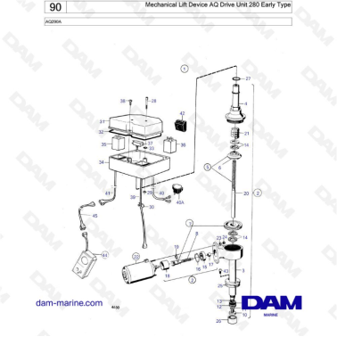 Volvo Penta AQ290A - Mechanical lift device AQ