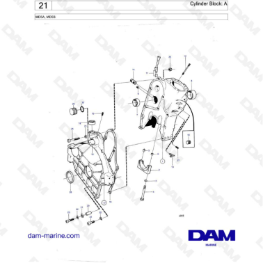 Volvo Penta MD5A & MD5B - Cylinder block