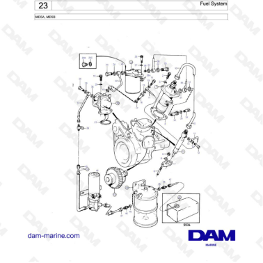 Volvo Penta MD5A & MD5B - Fuel system