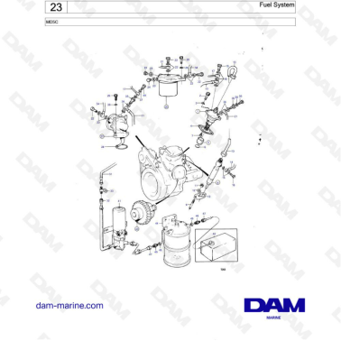 Volvo Penta MD5C - Fuel system