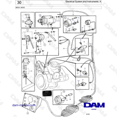 Volvo Penta MD5A & MD5B - Electrical system & instruments
