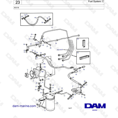 Volvo Penta AD31 - Fuel system