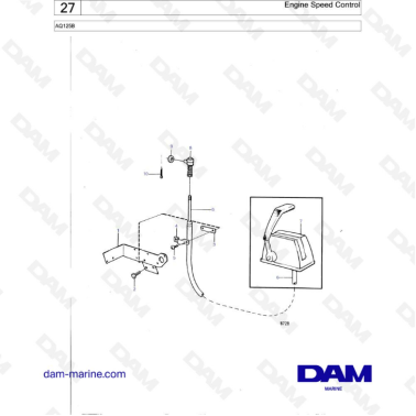 Volvo Penta AQ125 - Engine speed control