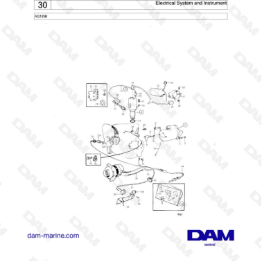 Volvo Penta AQ125 - Electrical System & Instrument