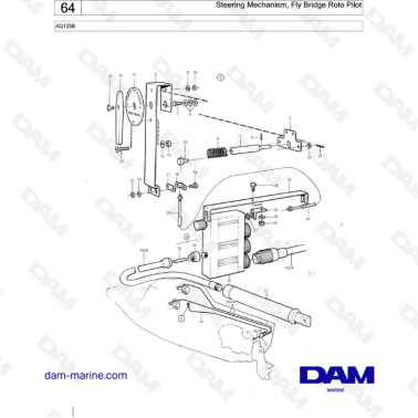 Volvo Penta AQ125 - Drive unit, steering roto pilot
