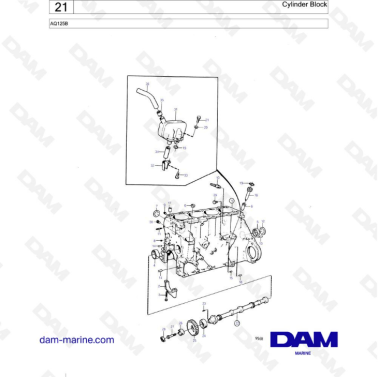 Volvo Penta AQ145 - Cylinder block