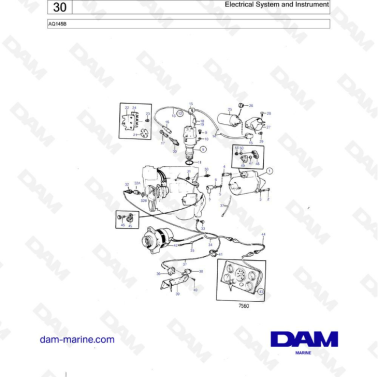 Volvo Penta AQ145 - Electrical system & instrument
