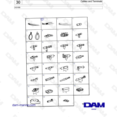 Volvo Penta AQ145 - Cables & terminals