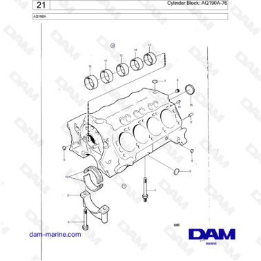 Volvo Penta AQ190 - Cylinder block