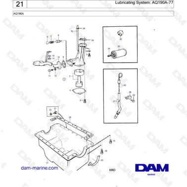 Volvo Penta AQ190 - Sistema...