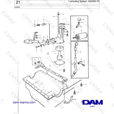 Volvo Penta AQ240 - Sistema...