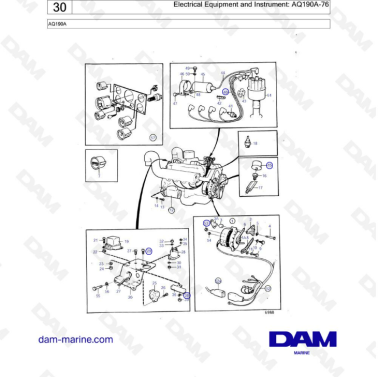 Volvo Penta AQ190 - Electrical equipement & instrument