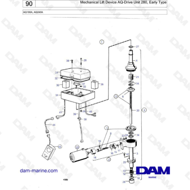 Volvo Penta AQ190 / AQ240 -...