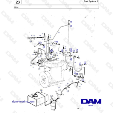Volvo Penta MD6 - Fuel system