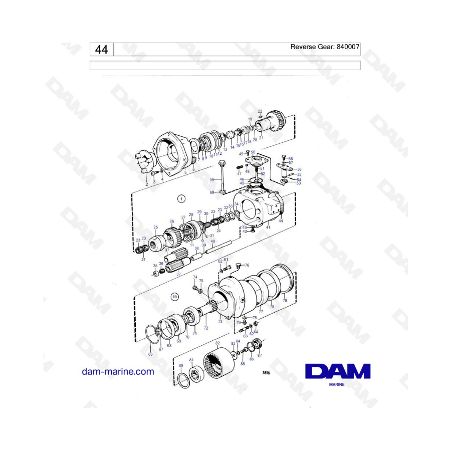 Volvo Penta MD6 - Reverse gear