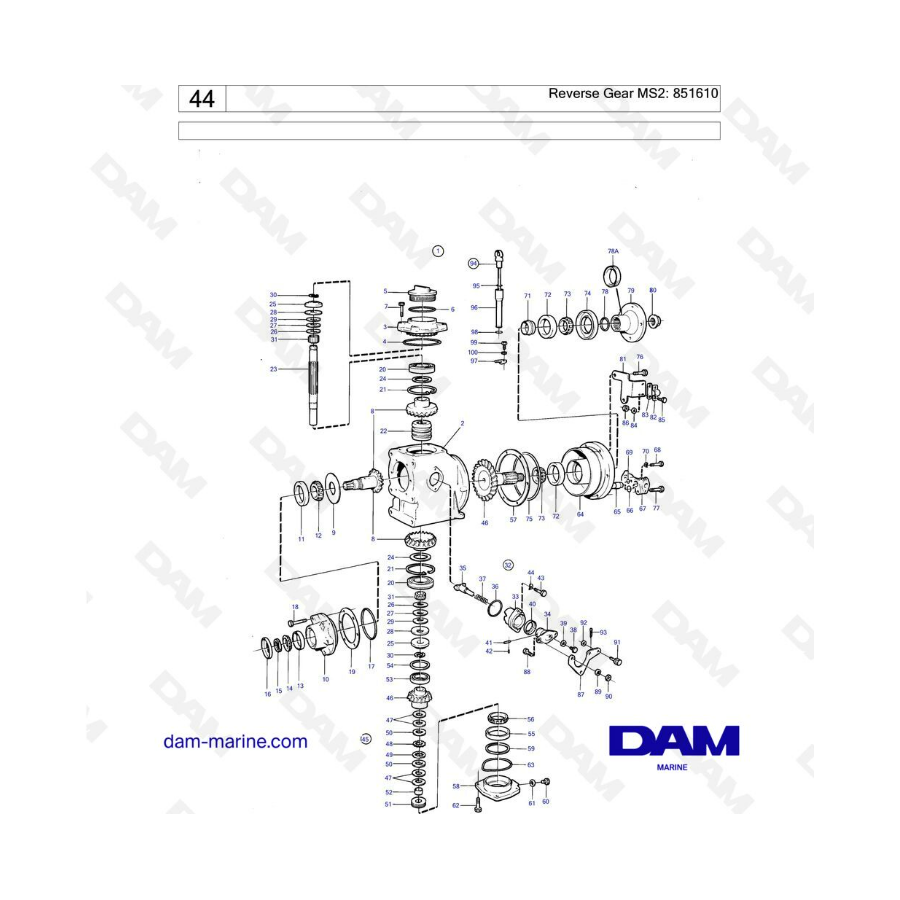 Volvo Penta MD6 - Reverse gear MS2